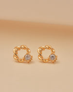 Aretes Twist Cristal