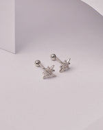 Aretes en Plata 925 Destello Clear