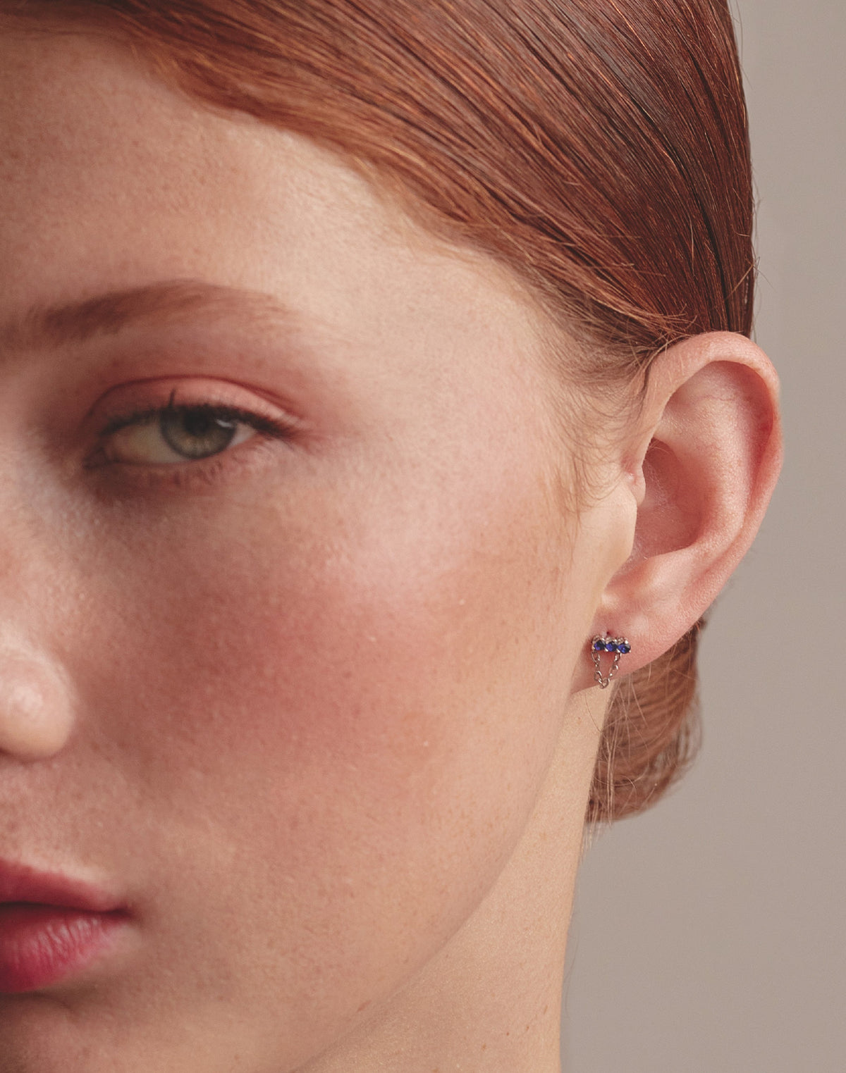 Aretes en Plata Zircón Sapphire