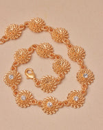 Choker + Aretes Crisantemo