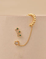 Set de 2 Aretes + Earcuff Silecia