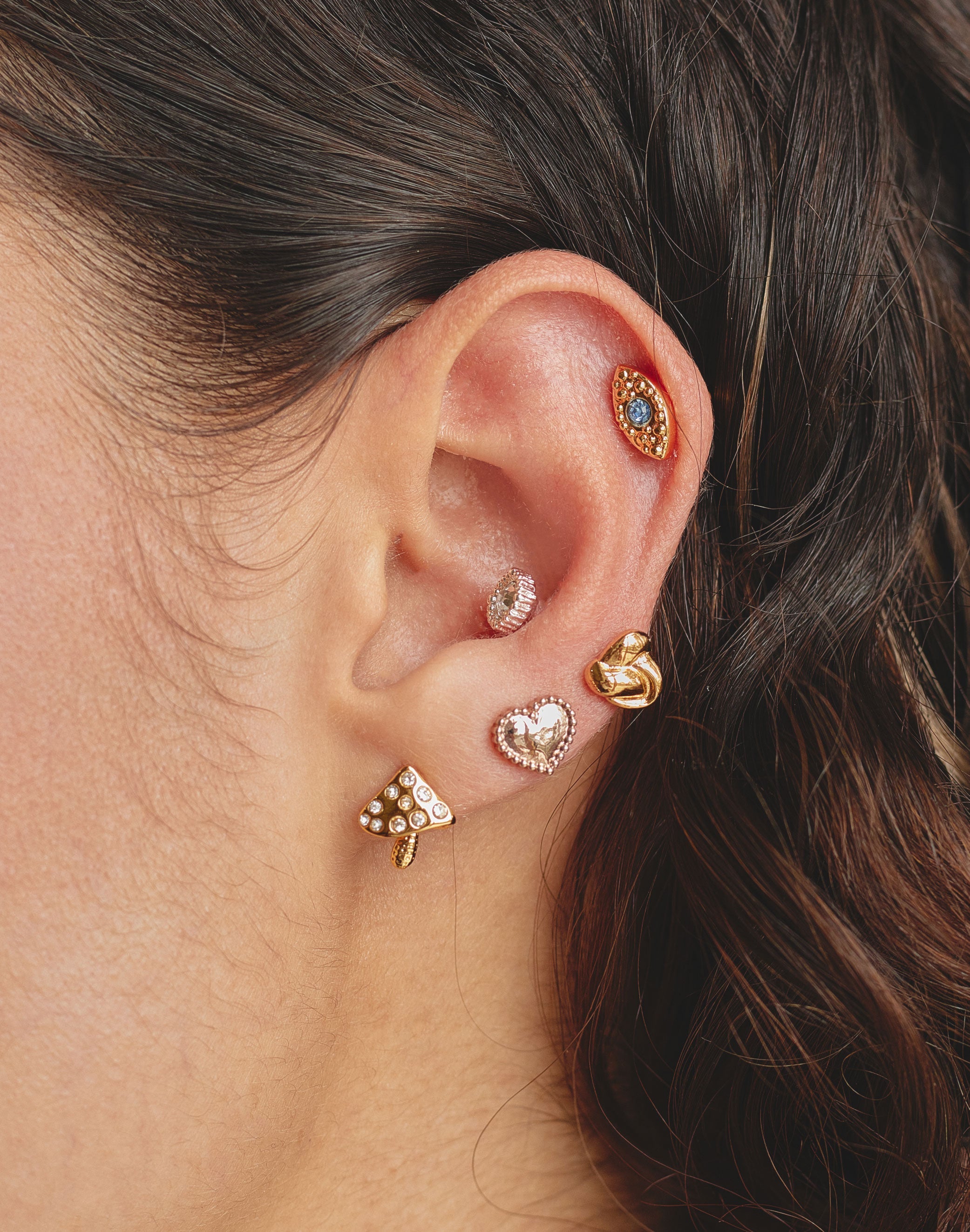 Set de 5 Aretes Málaga