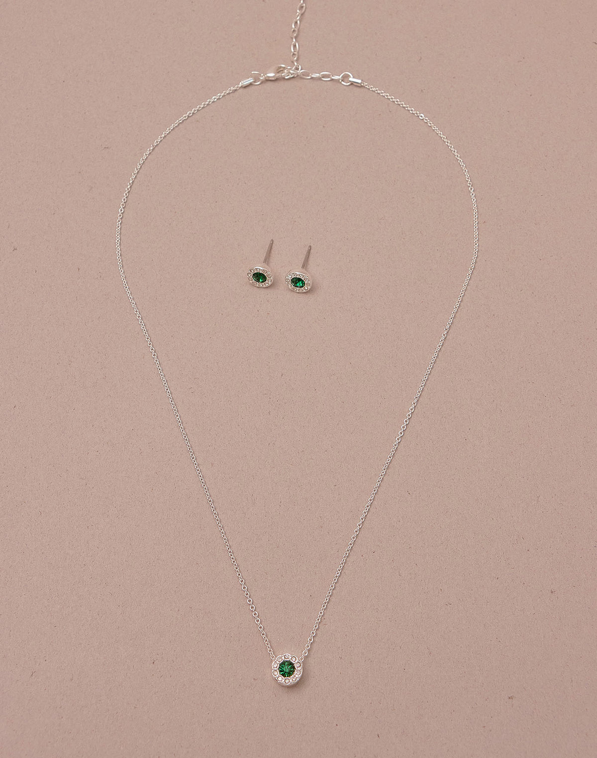 Set de Collar + Aretes Emerald