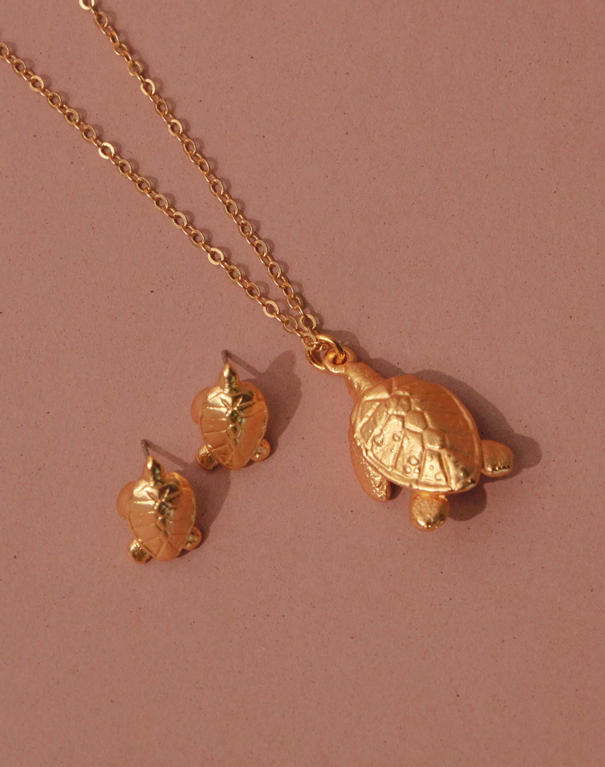 Set de Collar + Aretes Tortuga